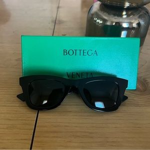Bottega Veneta Black Wayfarer Sunglasses